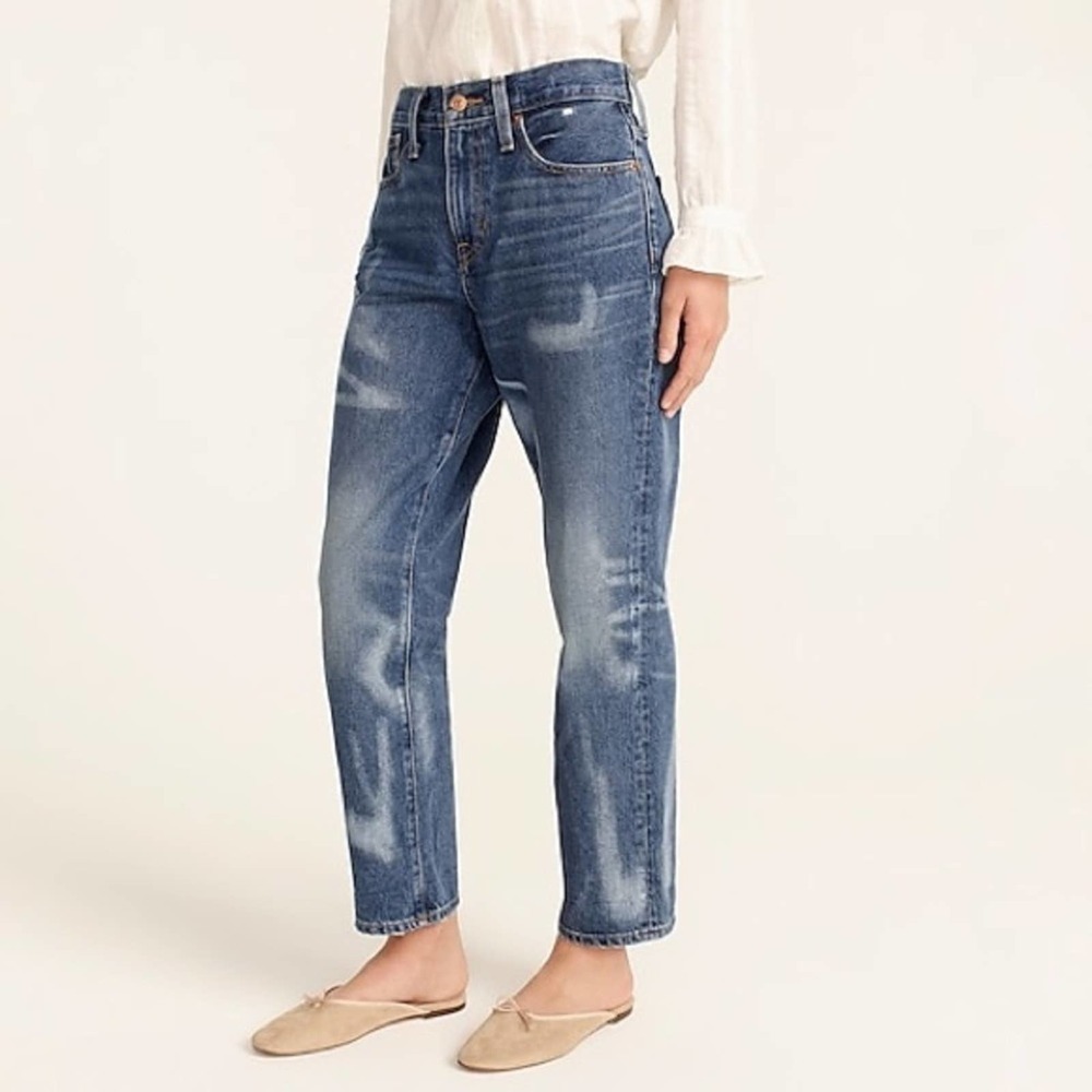 J. Crew Slouchy boyfriend jean in Barn wash size 28